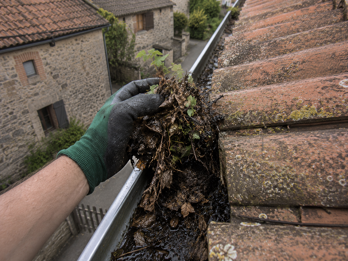 Nettoyage gouttières dans le Tarn