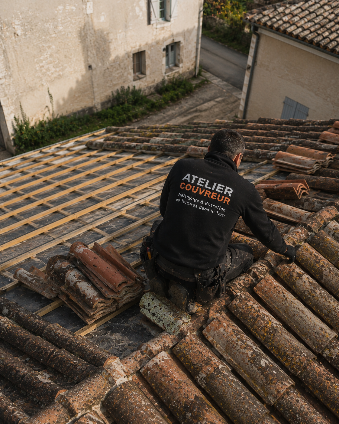 Réparation toiture dans le Tarn