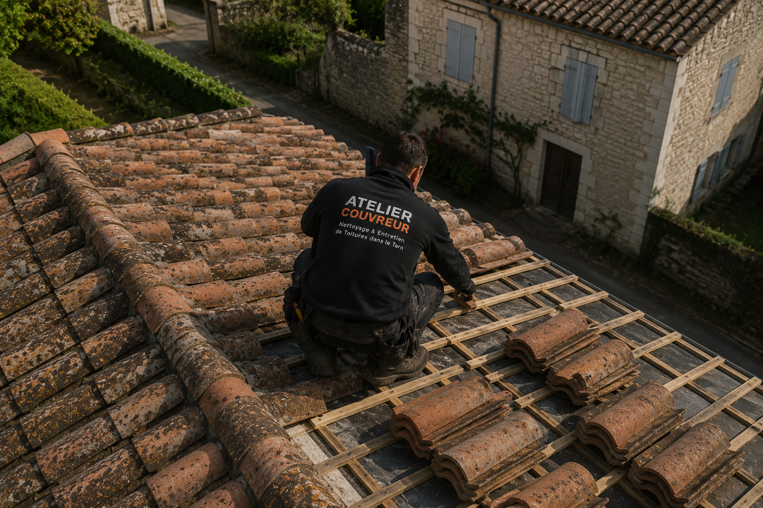 Intervention réparation toiture